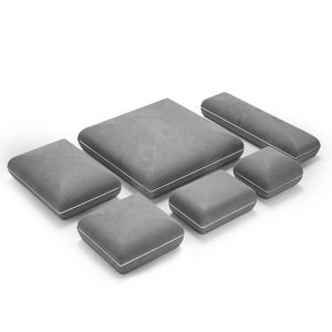 FANXI Luxury Jewelry Grey Microfiber Jewelry <b>LED</b> <b>Light</b> Ring <b>Box</b> Ring Bracelet Pendant Bangle Jewelry <b>Box</b> - Product Image 5
