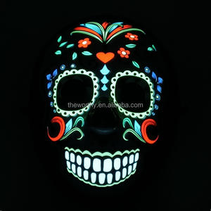 T-Worthy <span class=keywords><strong>Halloween</strong></span> 3D LED PVC Masque Glowing Scary Cosplay Mascarade <span class=keywords><strong>Costume</strong></span> avec 3D Horror Light up Caractéristique - Product Image 4