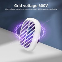 Trampa para moscas UV portátil para interiores, luz para insectos, ABS, antiinsectos, enchufe eléctrico para Control de plagas, lámpara para matar moscas de estado sólido