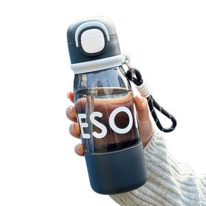 Crunre Straw Water Bottle 600Ml Double Wall <b>Insulated</b> Portable <b>Cup</b> For Outdoor Sports Students Summer Use - Product Image 5