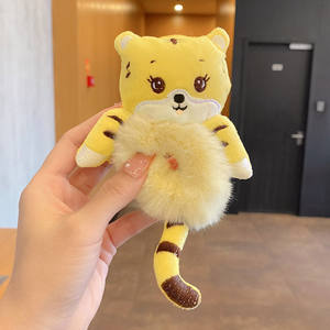 Tschick Bandeau en peluche avec oreilles de petit tigre de dessin animé mignon, accessoire pour cheveux, accessoire de Noël, bandeau pour cheveux moelleux, accessoire pour cheveux 2022 - Product Image 5