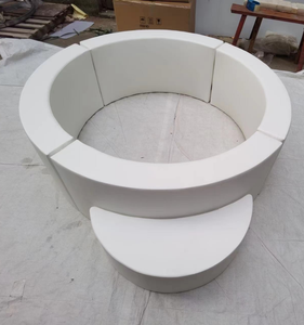 <span class=keywords><strong>Pas</strong></span> <span class=keywords><strong>cher</strong></span> blanc rose bleu personnalisé <span class=keywords><strong>mousse</strong></span> ronde avec des marches enfant intérieur 4ft 5ft 6ft 7ft soft play equipment ball pit pour fête location jouer - Product Image 3