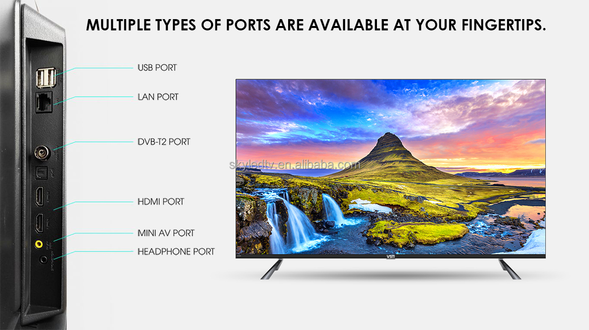 VSTIブランド85インチ4KUHD LED TV、HDRAndroidスマートおよび