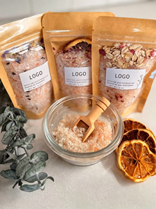 <span class=keywords><strong>Sel</strong></span> de Bain Personnalisé avec Logo, Emballé dans un Sac en Papier Kraft Écologique, <span class=keywords><strong>Sel</strong></span> d'<span class=keywords><strong>Epsom</strong></span> Parfumé Floral Hydratant, Cadeau - Product Image 5