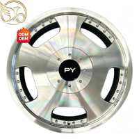 Rines de Aleación de Aluminio de 2 Piezas con Diseño de Diamante, Marca PY Forged, Estilo de Auto de Lujo, Superventas