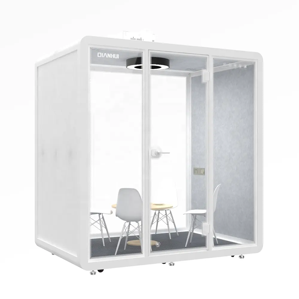 Formaldehyde free soundproof booth music recording for piano training mobile soundproof 4 person office pod for house