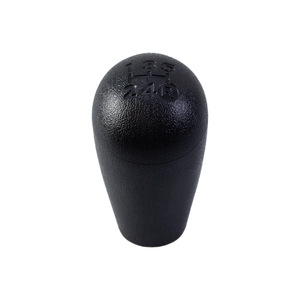 Pomo de palanca de cambios de 5 velocidades, de cuero negro, ergonómico, para vehículos Toyota - Product Image 3
