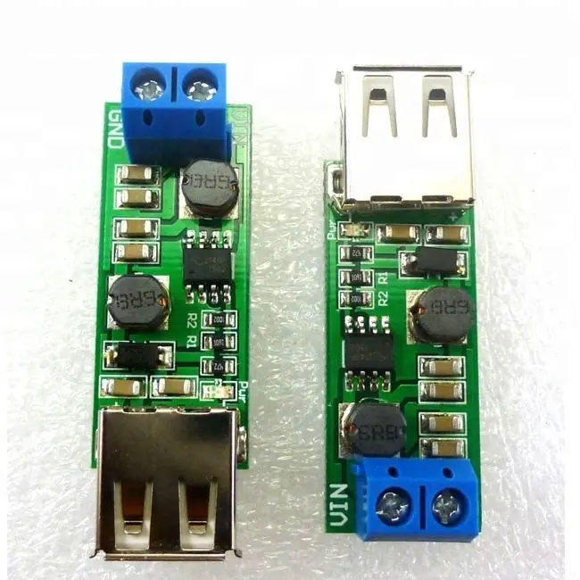 5WオートブーストバックDC DCコンバーター電圧レギュレーターモジュール3V 3.3V 3.7V 4.5V 6V to 5V USB for Solar Phone Charging