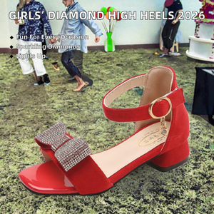 Zapatos de Vestir para Niñas DSYX OEM 2026, Diseño de Diamantes, con Luces, para Primavera/Verano, con Entresuela de EVA y Forro de Algodón - Product Image 2