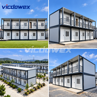 VICDOWEX Bâtiment Modulaire Préfabriqué Conteneurisé en Kit – Bureau au Design Contemporain pour Projets Industriels et Logement du Personnel de Camp