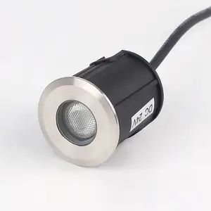 IP67 Waterproof Small Inground Mini Deck Uplight Path Way 1w Landscape Led Underground Light