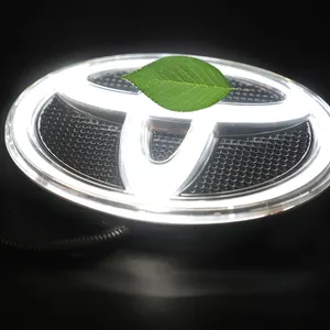 Front Grille Badge Led Logo Light Car Grille Emblem Logo Laser Projector Emblem Logo Lights led Rear Badge Sticker lamp