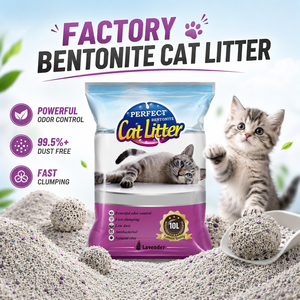 Litière pour chat en bentonite de haute qualité, 100 % minérale, anti-odeur, agglomérante, haute absorption, sans poussière, en vrac, en forme de boules - Product Image 1