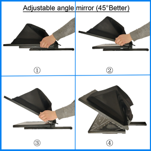 Simar Téléprompteur de studio professionnel de 27 pouces avec écran auto-inversable, format plus grand, pour l'enregistrement <span class=keywords><strong>vidéo</strong></span> - Product Image 2