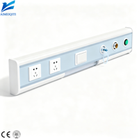 Ai Mei Qi Ti Unidad de Suministro a Cabecera Motorizada de Aleación de Aluminio de Alta Resistencia con Iluminación LED, Montaje en Pared, Blanca, 220V