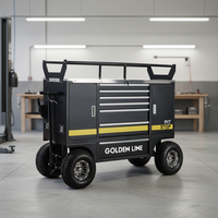 Chariot d'atelier robuste avec roulettes verrouillables, 10 tiroirs, capacité de 500 kg, OBM OEM disponible, matériau SPCC, certifié ISO CE