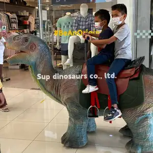 Sup Dinosaurier Animatronic Electronic Token Münz betriebene Dinosaurier fahrt Walking Dinosaurier Fabrik Dinosaurier Electric Riding CN;SIC