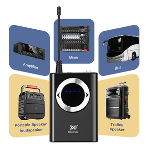 ระบบไมโครโฟนไร้สาย UHF สำหรับ4คน160ฟุตสำหรับการเรียนการสอนคู่มือท่องเที่ยวราคาโรงงาน - Product Image 6