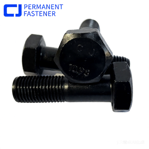 Parafusos Sextavados de Alta Resistência Classe 10.9 em Aço Liga com Acabamento Simples em Óxido Preto, Rosca UNC com Arruelas e Porcas GB/T1231-2024 - Product Image 4