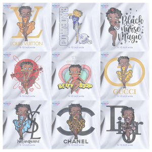 Vente flash : Transfert thermique de strass <span class=keywords><strong>Betty</strong></span> Girl brillant pour t-shirt, design personnalisé, strass à coller au fer, transfert thermique de strass <span class=keywords><strong>Betty</strong></span> - Product Image 5