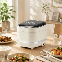 Cuisinière à riz automatique 3L avec contrôle numérique du minuterie, fonction faible teneur en sucre, cuve intérieure en plastique et acier inoxydable, cuisson rapide, usine OEM