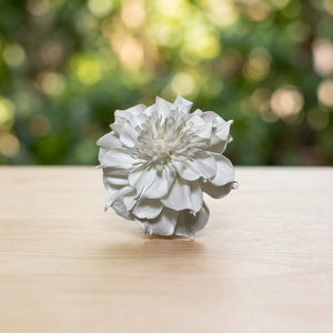Vente en gros de fleurs décoratives artisanales écologiques en bois de Sola blanc de 8 cm, fleurs séchées artificielles, pour mariage, fête, intérieur, maison - Product Image 2