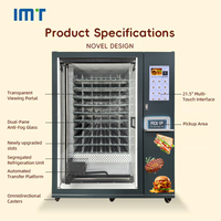 Distributeur automatique d'aliments chauds pour fast-food avec chauffage automatique Distributeur automatique d'aliments chauds pour boîte à lunch avec écran tactile