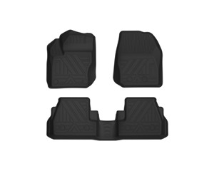 Autobo pour <span class=keywords><strong>Ford</strong></span> Escort Compact <span class=keywords><strong>Sedan</strong></span> 2015-2020 Tapis de sol de voiture tout temps en TPE Ensemble complet 100% imperméable Facile à nettoyer - Product Image 1