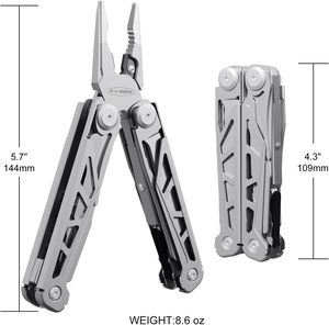 Cadeau pour lui, couteau de poche multifonctionnel de survie en acier inoxydable de haute qualité 17 en 1, pince multifonctionnelle pour le camping et la randonnée - Product Image 2