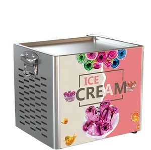 Machine à glace molle entièrement automatique professionnelle, machine à glace roulée commerciale, machine à glace roulée pour la vente de nourriture de rue - Product Image 6