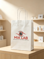 Sac shopping en papier personnalisé imprimé, sac fourre-tout cadeau de marque pour les confiseries et les pâtisseries
