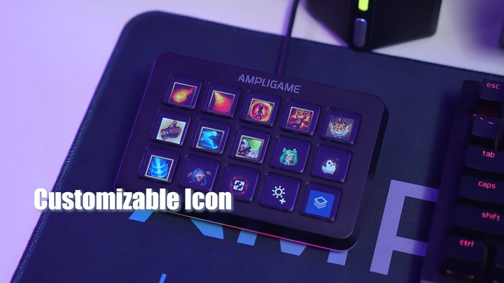 AMPLIGAME D6 ストリーミングコントローラー ブラック 最新 FifineD6