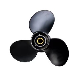 9.25x9 48-897750A11 <strong>Mercury</strong> 9.9-20HP 14Tooth Slide Key Marine Outboard Replacement Aluminum Propeller - Product Image 3