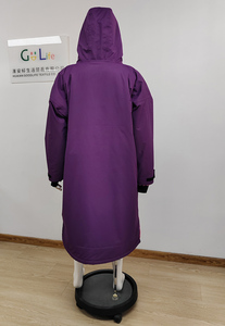 <span class=keywords><strong>Parka</strong></span> de natación impermeable a prueba de viento, bata de cambio de secado rápido con cremallera para hombres y mujeres, surf de natación - Product Image 3