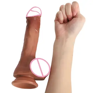 Soft Huge Dick Realistic Dildo With Suction Cup Female Masturbation Skin Feeling Real Artificial Penis Sex Toys For Womens