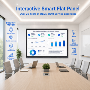 Pizarra Interactiva Inteligente 65/75/86/98/1 Ultra HD 4K LED Pantalla Plana Todo en Uno Cámara de 48MP Sistema Operativo Android/Windows H7 Con - Product Image 1