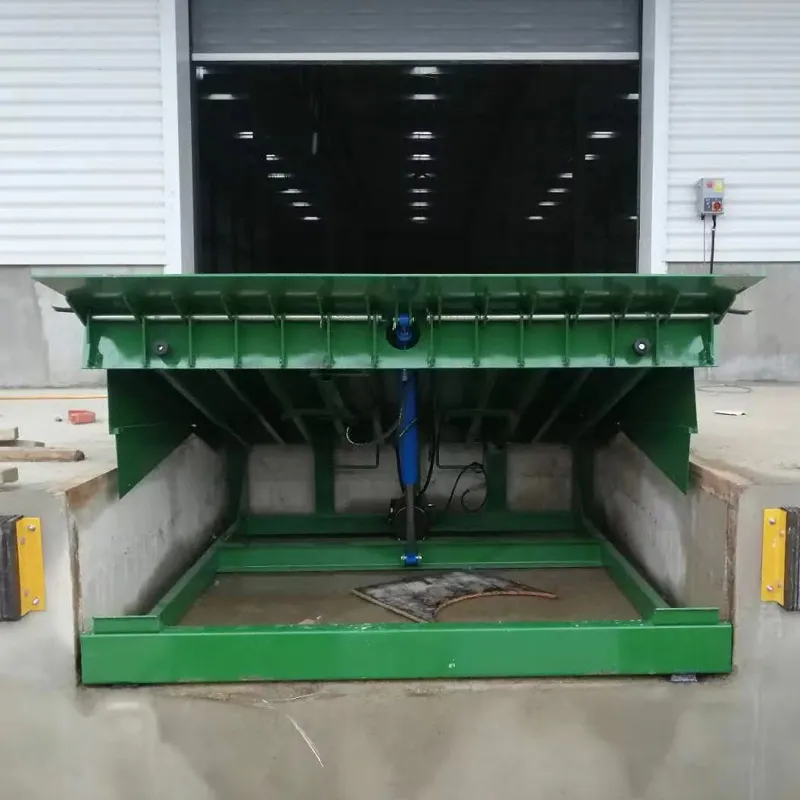 Yeni varış 10Ton mekanik Dock Leveler sabit hidrolik Platform konteyner depo yükleme boşaltma kaldırma platformu Dock rampa