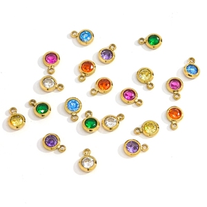 <span class=keywords><strong>Lovestory</strong></span> SH875 - Collar Infantil Clásico con Colgante de Acero Inoxidable Chapado en Oro de 14K y Cristales de Circonia Cúbica, Certificado NGTC - Product Image 5