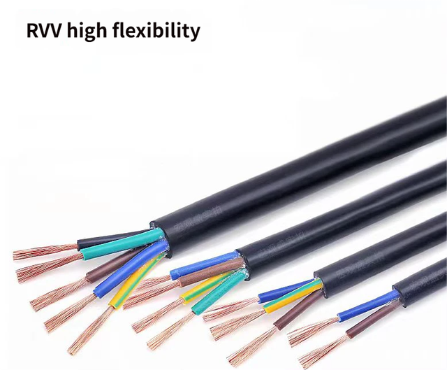 YueHua NH-RVV Industrial Fire-resistant Control Cable 5*1.5 / 7*1.5 450/750V Copper-core XLPE-insulated PVC Sheath IP44 Computer