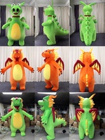 Funtoys-Costume de mascotte de dragon gonflable populaire de 2m 2.6m, costume de cosplay de dragon de personnage de dessin animé pour adultes