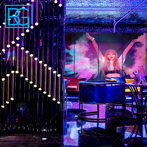 Espositore in cristallo bordo soffitto Interior Design luci Laser Night Club mobili bancone <span class=keywords><strong>Bar</strong></span> decorazione per Night Club - Product Image 5