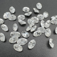 Oval şekil 3x2mm - 8x6mm DEF VS CVD elmas/HPHT Lab sentetik elmas gevşek taş takı Lab için yetiştirilen elmas