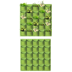 Bolsas de cultivo de macetas de jardín colgantes no tejidas verdes personalizadas al por mayor bolsas de cultivo de tela de jardín de pared Vertical duraderas - Product Image 3