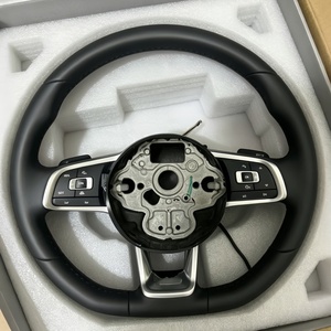 Volante de Cuero en Oferta para Volkswagen Golf 7 <span class=keywords><strong>GTI</strong></span> Golf R MK7 para VW <span class=keywords><strong>Polo</strong></span> <span class=keywords><strong>GTI</strong></span> Jetta Passat B8 Tiguan Sharan Touran - Product Image 6