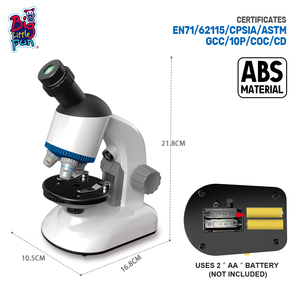 Kit de science de tige pour enfants nouveau jeu de simulation éducatif 1000x microscope optique microscope biologique en plastique pour l'école - Product Image 3