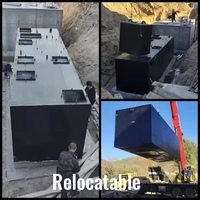 Station d'épuration des eaux usées MBR automatisée PLC NQ-1 conteneurisée 220V pour ferme et complexe hôtelier, 240m³/jour, 10 000L/h
