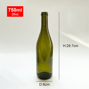 240ml 720ml 1500ml 1800ml Màu Đen Nâu ô liu màu xanh lá cây Thủy Tinh chai rượu vang với nút chai cho rượu sake rượu vang <span class=keywords><strong>soju</strong></span> makgeolli rượu vang lấp lánh - Product Image 5