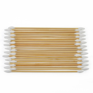 Hisopos de algodón de doble punta Bonson de 15 cm de largo para limpieza, desengrasado y uso cosmético, paquete de 500. - Product Image 1