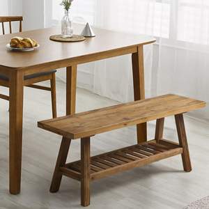 Banco de madera de granja con almacenamiento, otomana de almacenamiento largo <span class=keywords><strong>para</strong></span> pasillo, <span class=keywords><strong>cocina</strong></span>, sala de estar, muebles de extremo de cama, banco de madera - Product Image 2