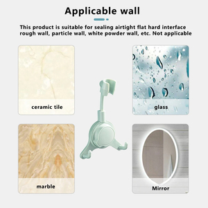 Support de Douche Réglable à Ventouse, Fixation Murale pour Pommeau de Douche, Support de Douche Sans Perçage pour Salle de Bain - Product Image 4
